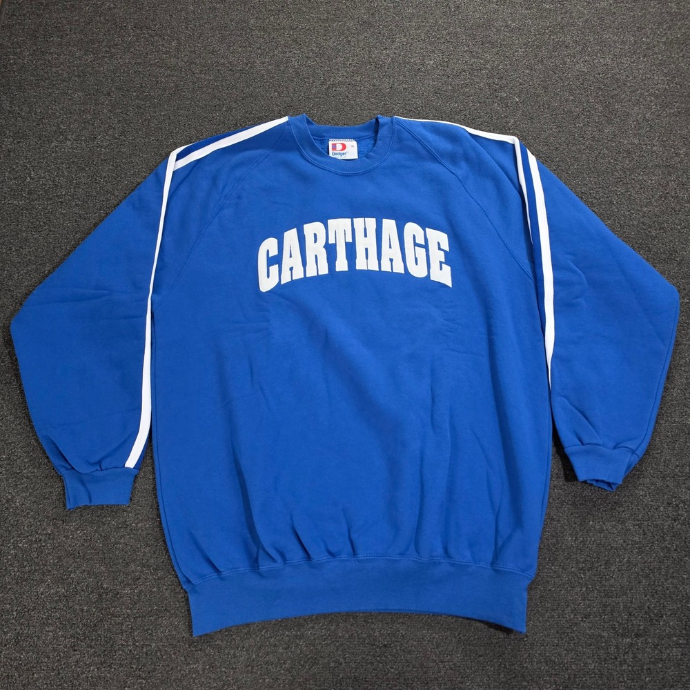 Vintage Dodger Carthage Sweatshirt Men XL Embroidered Made USA College‎ 90s